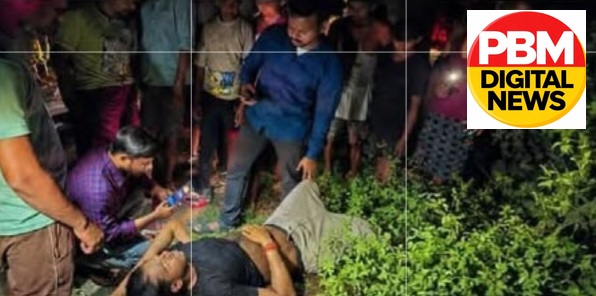 🕹*डोमदाहा/पश्चिम बंगाल: मिहिजाम कानगोई का युवक ट्रैक्टर-बाइक टक्कर में जख्मी*
