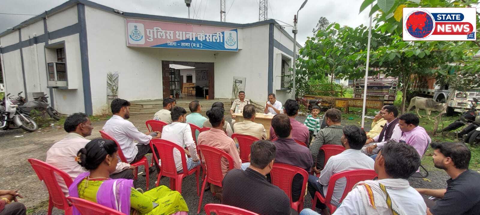 केसली में गणेश उत्सव और पर्यूषण पर्व को लेकर शांति समिति की बैठक: भाईचारे और सौहार्द के साथ त्योहार मनाने की अपील