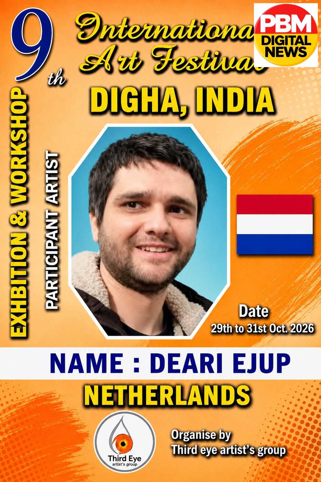 🔥*दिघा में सजेगा वैश्विक कला संसार: नीदरलैंड्स, ब्रिटेन, हंगरी, चित्तरंजन समेत भारत के कई राज्यों से जुटेंगे दिग्गज कलाकार