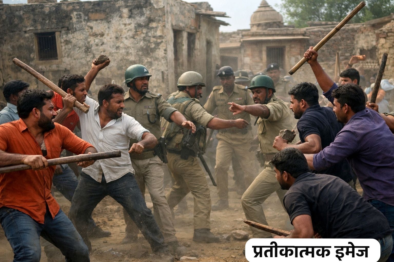आपत्तिजनक मैसेज को लेकर राणा जी का गुढ़ा गांव में हुआ बवाल, दो पक्षों में मारपीट; 9 गिरफ्तार
