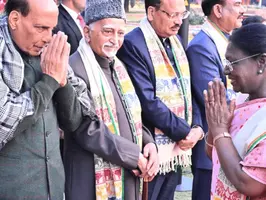 भाजपा बोली- राहुल ने नॉर्थ-ईस्ट का पटका नहीं पहना:कांग्रेस का जवाब- राजनाथ...