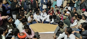 बरगी थाने का शव रखकर घेराव,प्रदर्शन