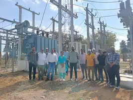 ढोंगा उपकेंद्र में नया पावर ट्रांसफार्मर चार्ज