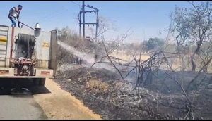 परमंडल में डीपी में शॉर्ट सर्किट, रफ़ाड़ में लगी आग – दमकल ने पाया काबू