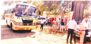 चेकिंग के नाम पर खाना पूर्ति, मजदूरों भरी बसों पर मेहरबानी मजदूरों भरी ओव्हरलोड बसों पर कार्रवाई को लेकर लचर आरटीओ की कार्रवाई*