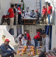 मध्यप्रदेश में ईद पर मिनहाज ने बांटे राशन और कपड़े