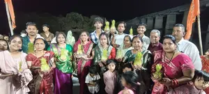 चैत्र नवरात्र में मां गणगौर की नम आंखों से विदाई, आस्था और भावनाओं से सराबोर रहा खंडवा