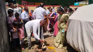 सीवरेज लाइन का भूमि पूजन किया गया