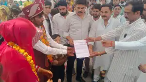 मुख्यमंत्री कन्या विवाह योजना के तहत 50 जोड़े परिणय सूत्र में बंधे