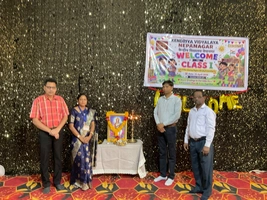 नेपानगर के केंद्रीय विद्यालय में कक्षा एक के बच्चों का प्रथम दिवस...