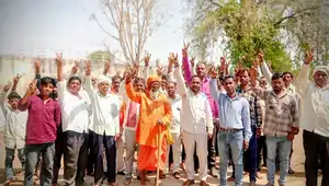 खकनार के पांगरी बांध परियोजना कर किसानों ने जिलाअधिकारी का माना आभार...