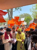 गाय को राष्ट्रमाता दर्जा दिलाने युवाओं की रैली