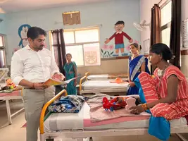 कलेक्टर ने पोषण पुनर्वास केंद्र बैढ़न का किया औचक निरीक्षण