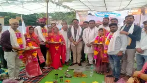 बैतूल के भीमपुर में मुख्यमंत्री कन्या विवाह योजना के तहत भव्य सामूहिक विवाह समारोह