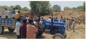 छोटा बड़दा में रेत खनन का ग्रामीणों ने जताया विरोध
