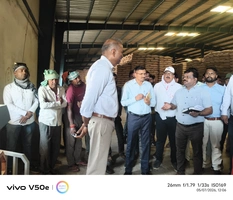 बेरखेड़ी अर्बन वेयरहाउस गेहूं उपार्जन केंद्र का संभागायुक्त ने किया निरीक्षण, व्यवस्थाओं का लिया जायजा
