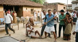 पन्ना: जमीन के विवाद में कलयुगी बेटे की हैवानियत, सरेराह पिता और भाई-बहन पर बरसाईं लाठियां