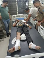 गोली मारकर हत्या करने वाला आरोपी बेटा , 35 दिन बाद गिरफ्तार । जंगलों में छिपकर  काट रहा था। फरारी