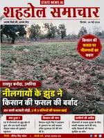 नीलगायों के झुंड ने किसान की फसल पहुंचाई नुकसान, मुआवजे की