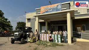 खरगोन पुलिस की बड़ी कार्रवाई, 150 पेटी अवैध विदेशी शराब जब्त खरगोन।...