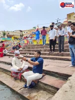 मां नर्मदा पूजन के साथ वैभव देशमुख ने संभाला सीएमओ का पदभार