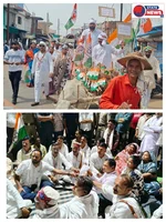 *ज्ञापन लेने नहीं पहुंचे अधिकारी, किसान रैली धरने में बदली; 12 घंटे बाद रात 11 बजे पहुंचा प्रशासन* *बैलगाड़ी रैली से शुरू हुआ आंदोलन, एसडीएम