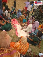 जमीनी विबाद में खेत की जुताई रोकने पर महिला की टैक्टर कल्टीवेटर से कुचल कर की गई हत्या।