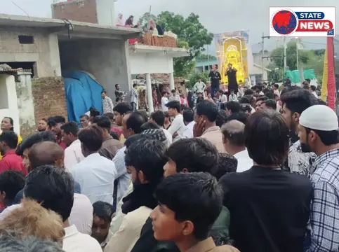 या हुसैन की सदाओं के बीच निकले चालीसवाँ के ताजिये, बरखेड़ा कलां...