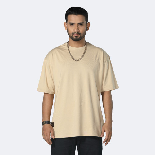 Sand Beige Oversized T-Shirt