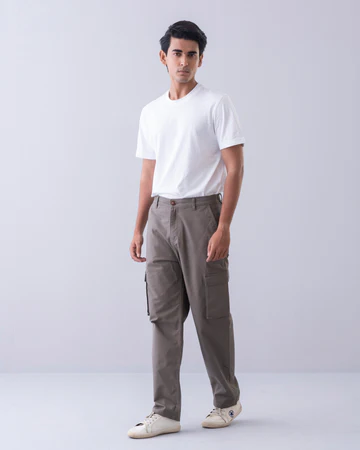 Ash Grey Casual Pant