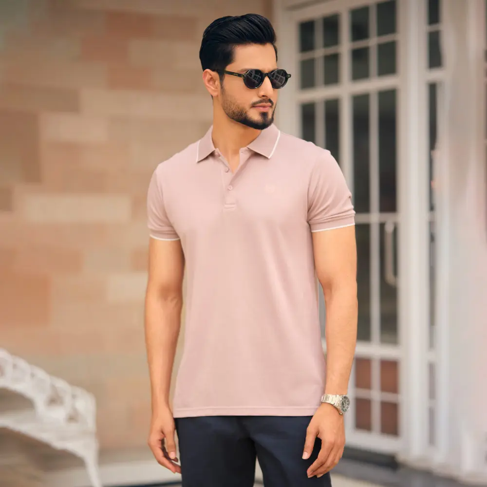 Dusty Rose Polo Shirt