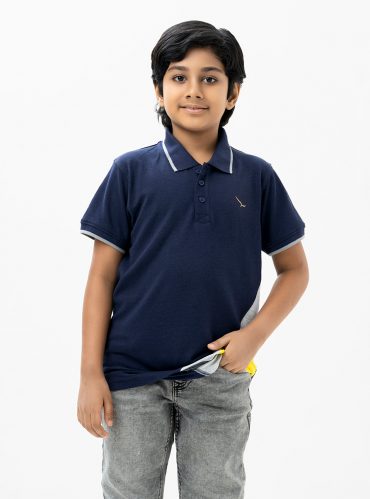 Navy Elite Kids Polo