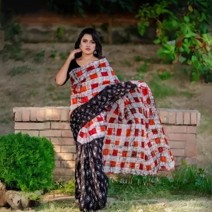 Attractive Design Silk Batik Saree For women
