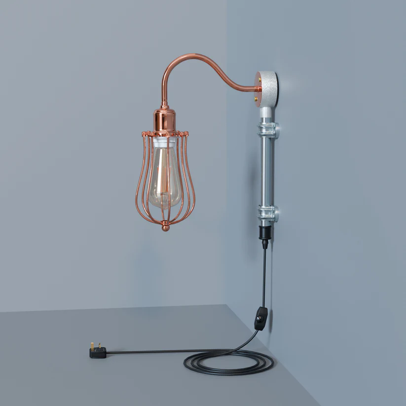 Vintage Wall Lamp Retro Industrial Rustic Sconce Conduit Wall Light Fixture