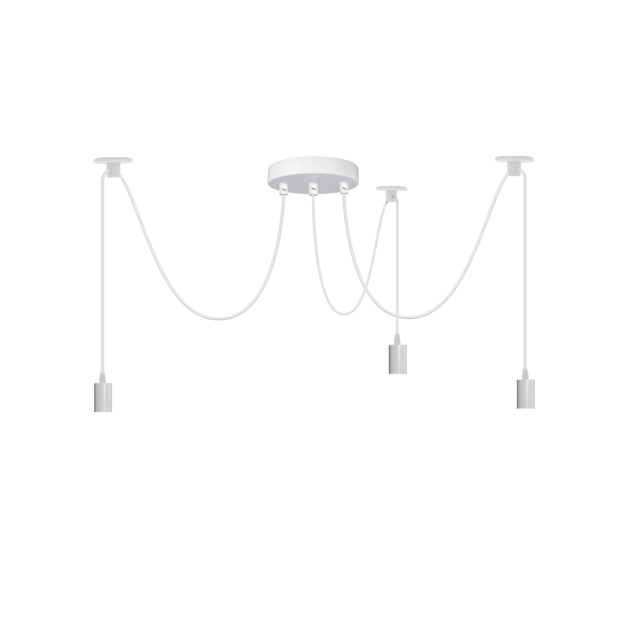 Lámpara Colgante de Techo Vintage E27 Instalación Industrial 3 Vías Araña Luces Colgantes - Imagen 14 de 17