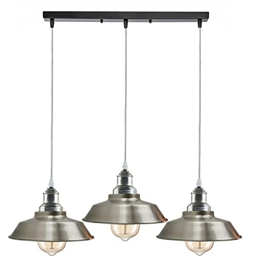 Moderne Retro Industrie Loft Vintage Deckenlampe Schirm Kronleuchter Pendelleuchte - Bild 7 von 18