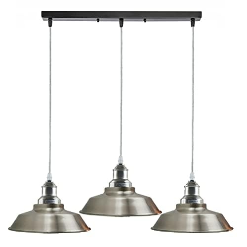 Moderne Retro Industrie Loft Vintage Deckenlampe Schirm Kronleuchter Pendelleuchte - Bild 8 von 18