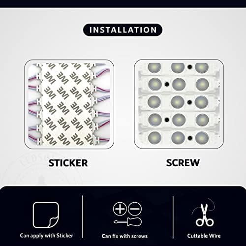 Luci modulo LED SMD 12 V IP65 strisce LED impermeabili per negozio commerciale confezione da 20 - Foto 42 di 44