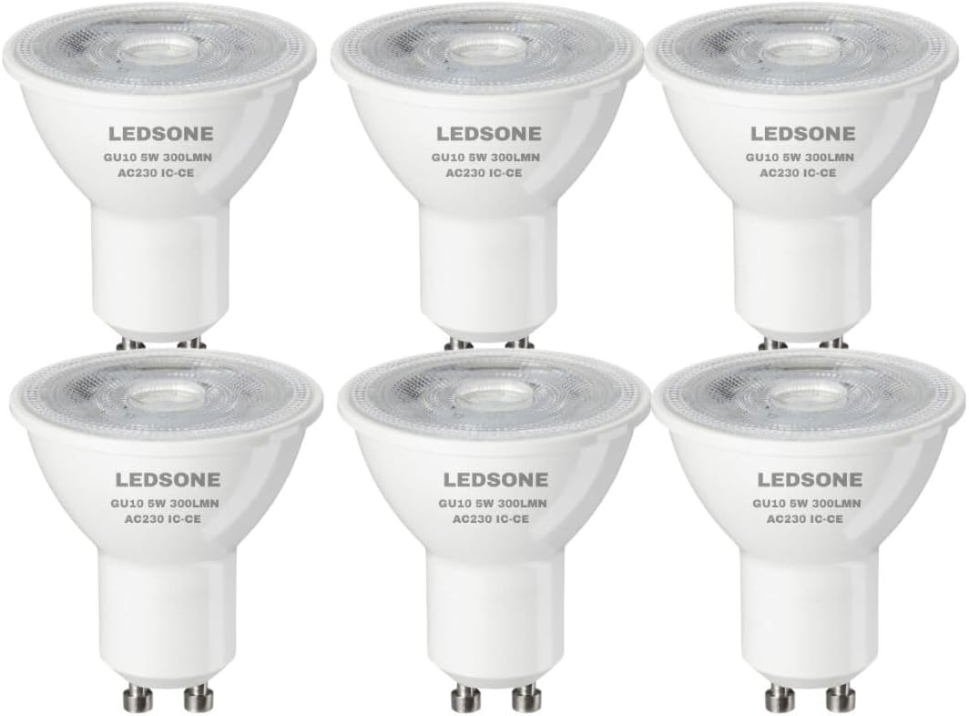 GU10 7W LED Bulbs Cool White 6400K Light Energy Saving Non Dimmable LED Bulb UK