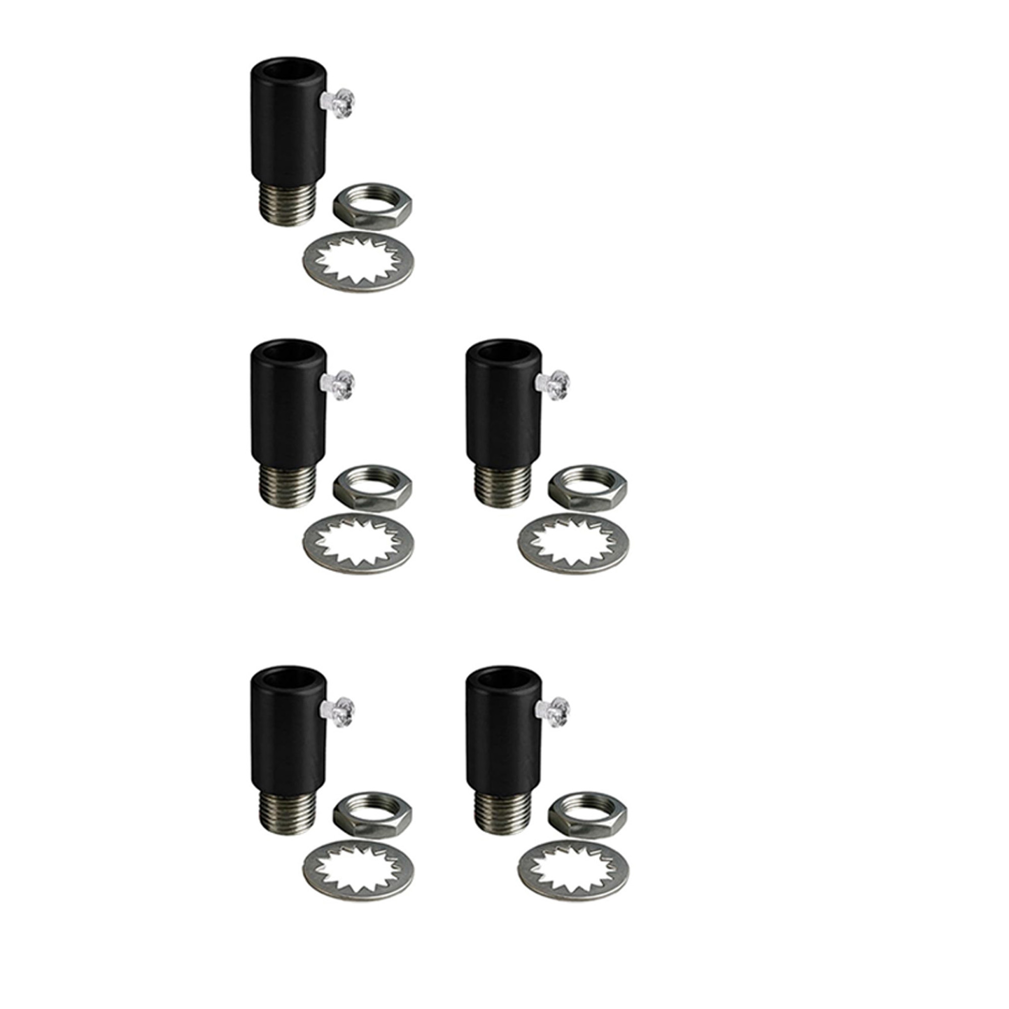 5x Empuñadura de cable Tubo de metal Tapa de plástico y armario Colgante Alivio de tensión Agujero de 10 mm - Imagen 21 de 23