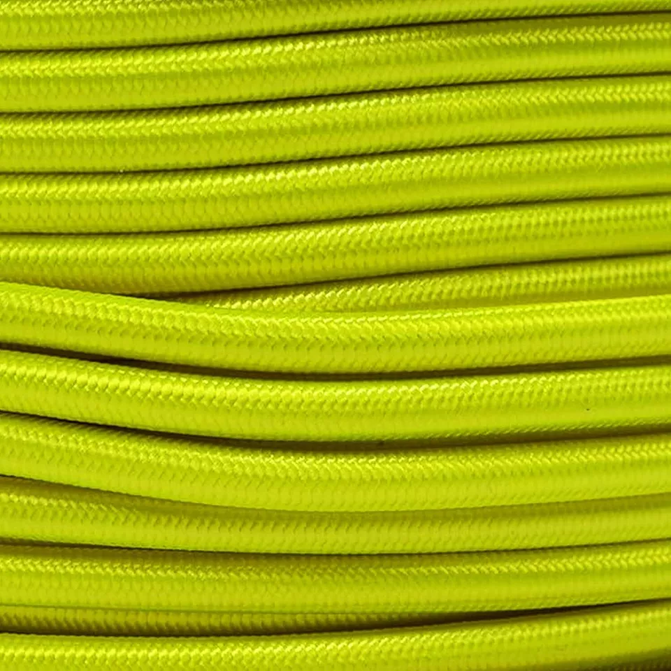 Cavo Elettrico 3 Nuclei 3m Intrecciato Tessuto Cavo Flessibile Illuminazione Vintage Filo Tondo - Foto 24 di 37