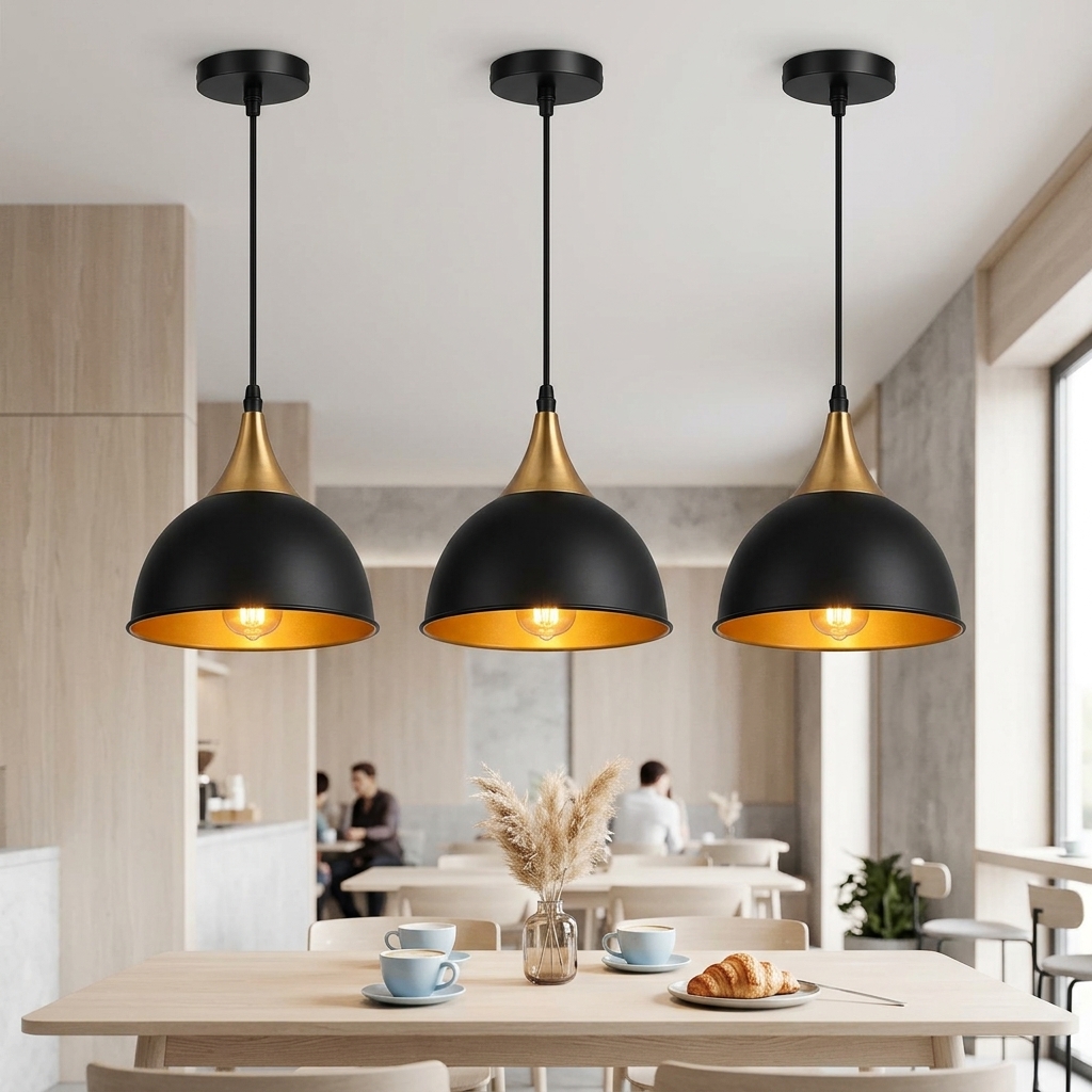 Vintage industrial ceiling light metal lampshade UK
