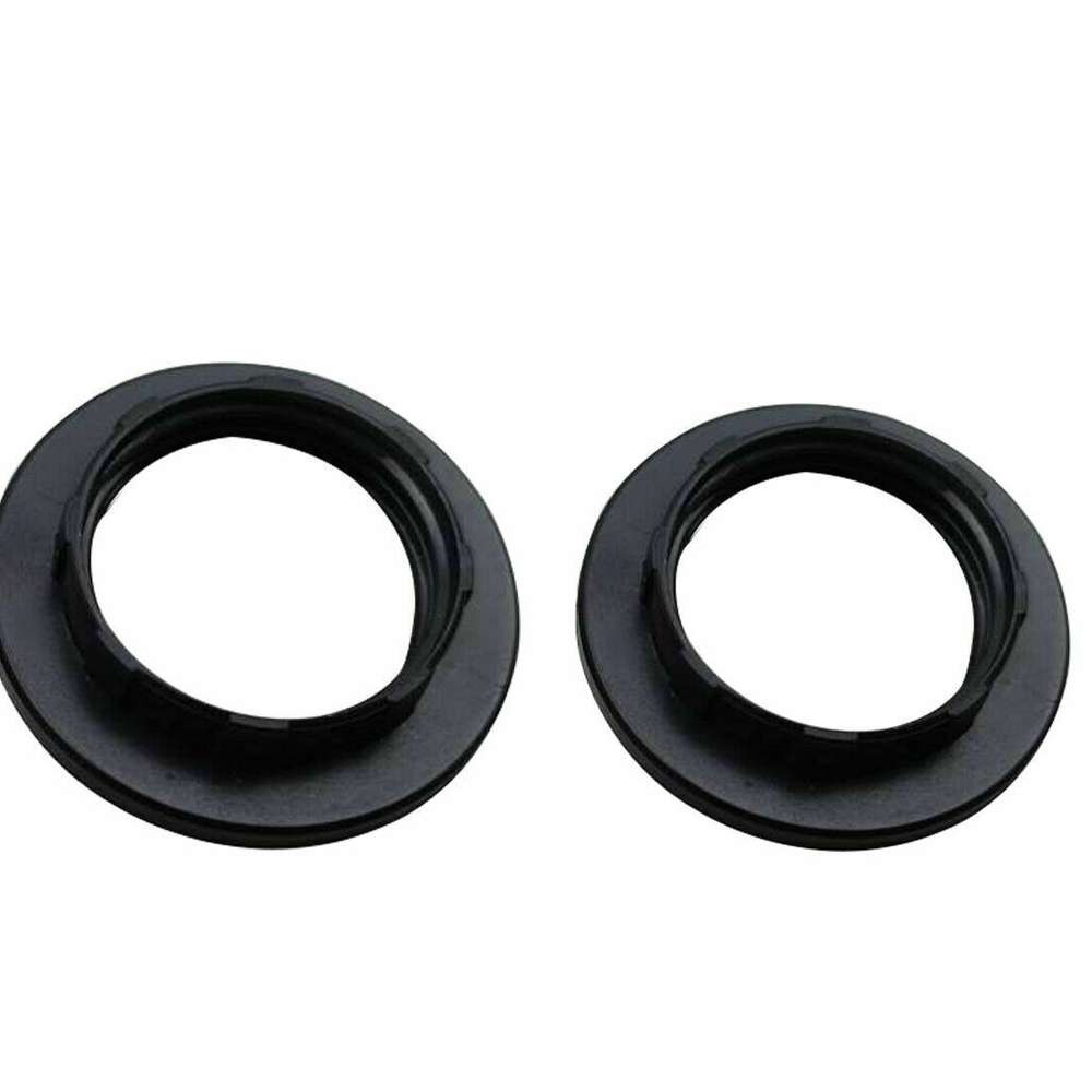 2 x Pantalla de plástico negro/blanco collar anillo hilo lámpara pantalla de luz E27/E14 - Imagen 8 de 15