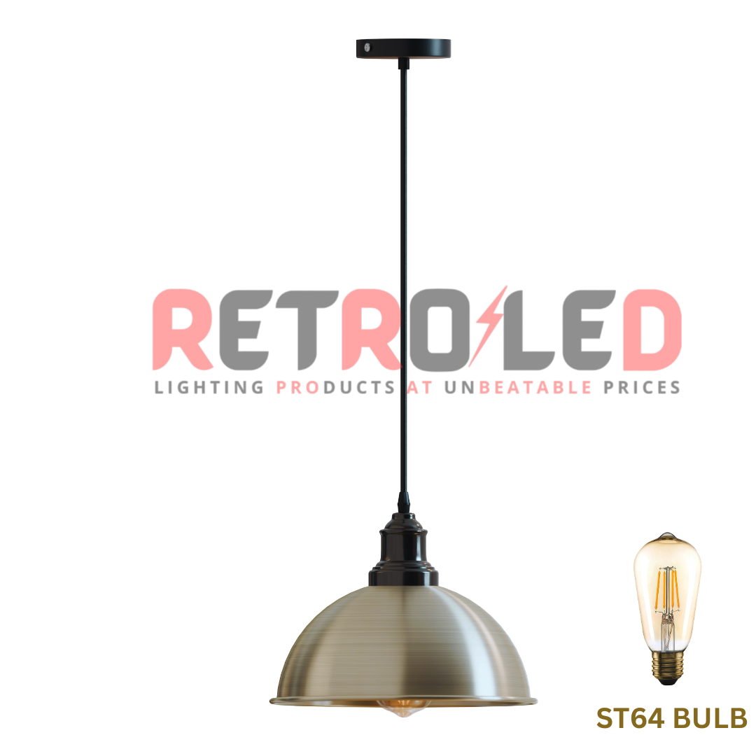 Pendelleuchte Industrie Retro Schirm Hängelampen Deckenleuchten Stil Metalllampe - Bild 14 von 14