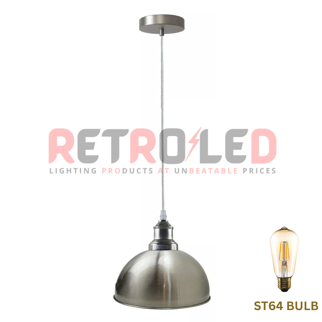 Pendant Light Industrial Retro Shade Suspended Ceiling Lights Style Metal Lamp