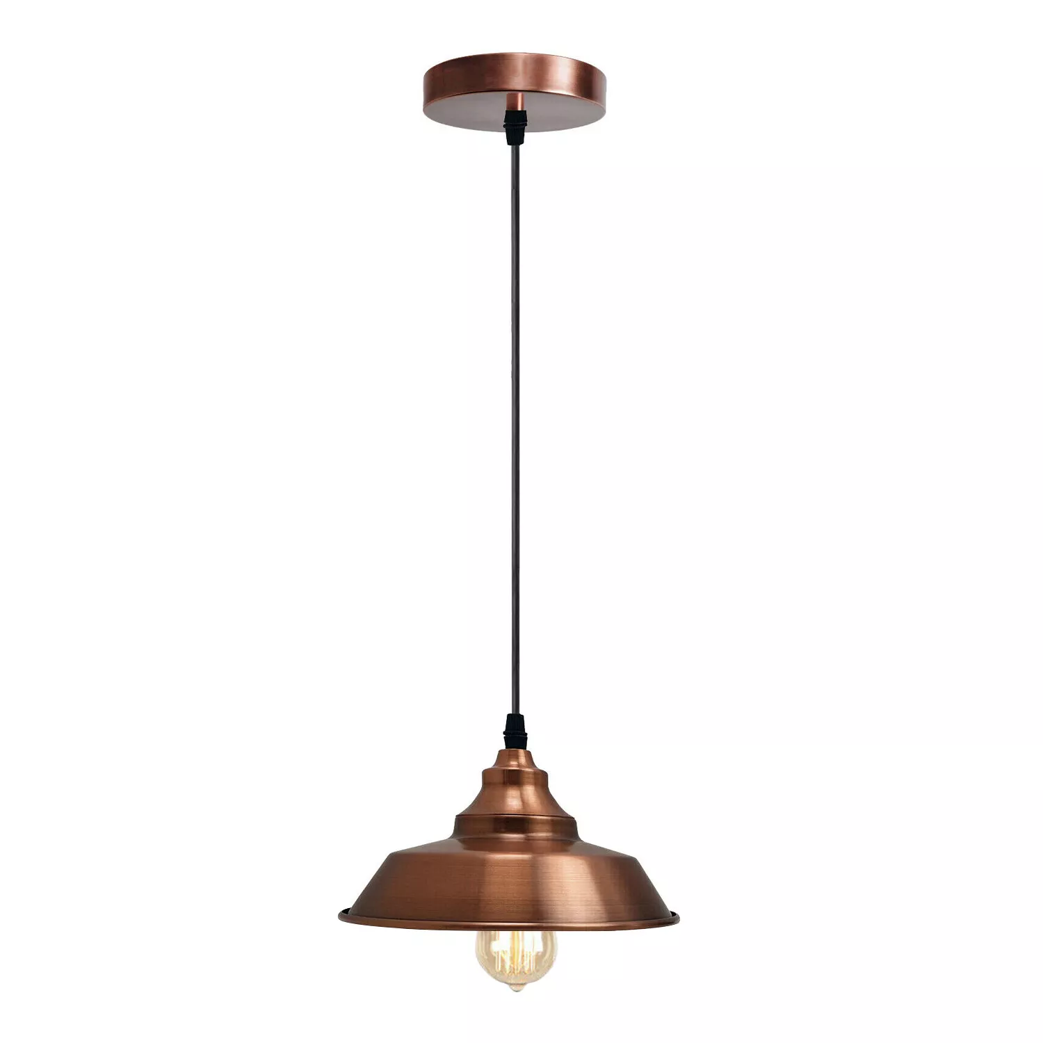 Industrial Kitchen Island Pendant Light Fixture Indoor Metal E27 Hanging Lamp