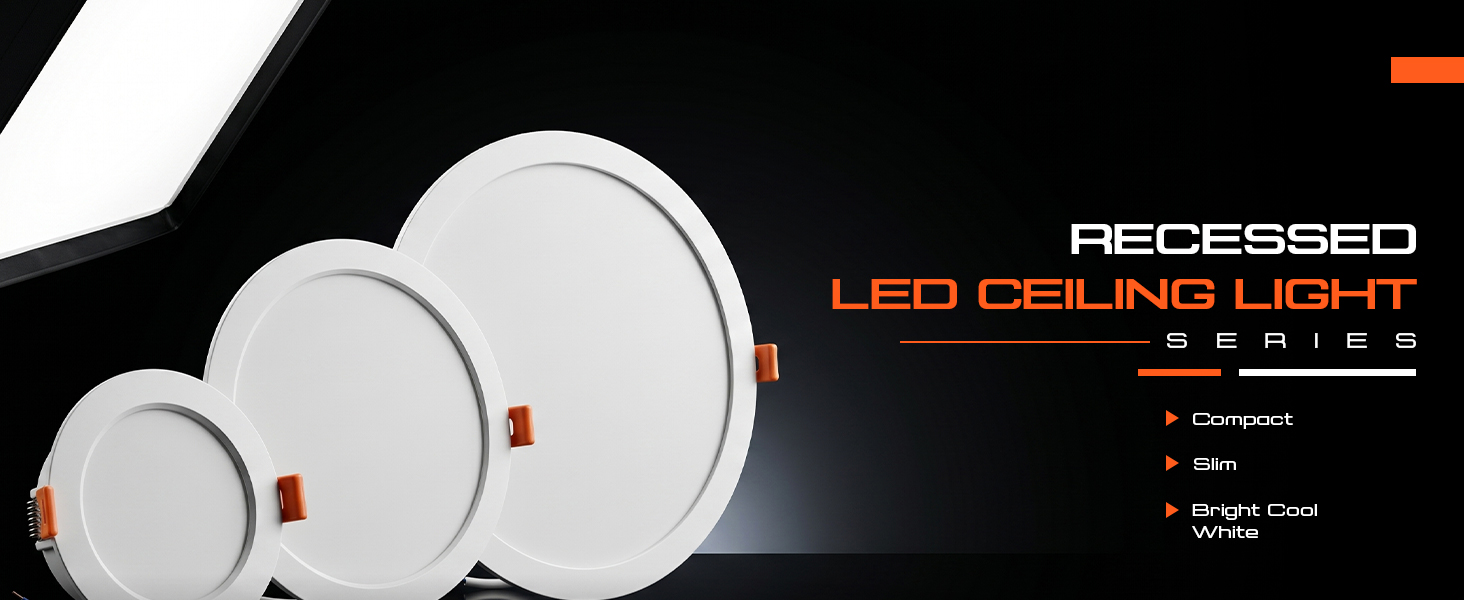LED Recessed Ceiling Downlight Ultra Slim Round Flat Panel Light