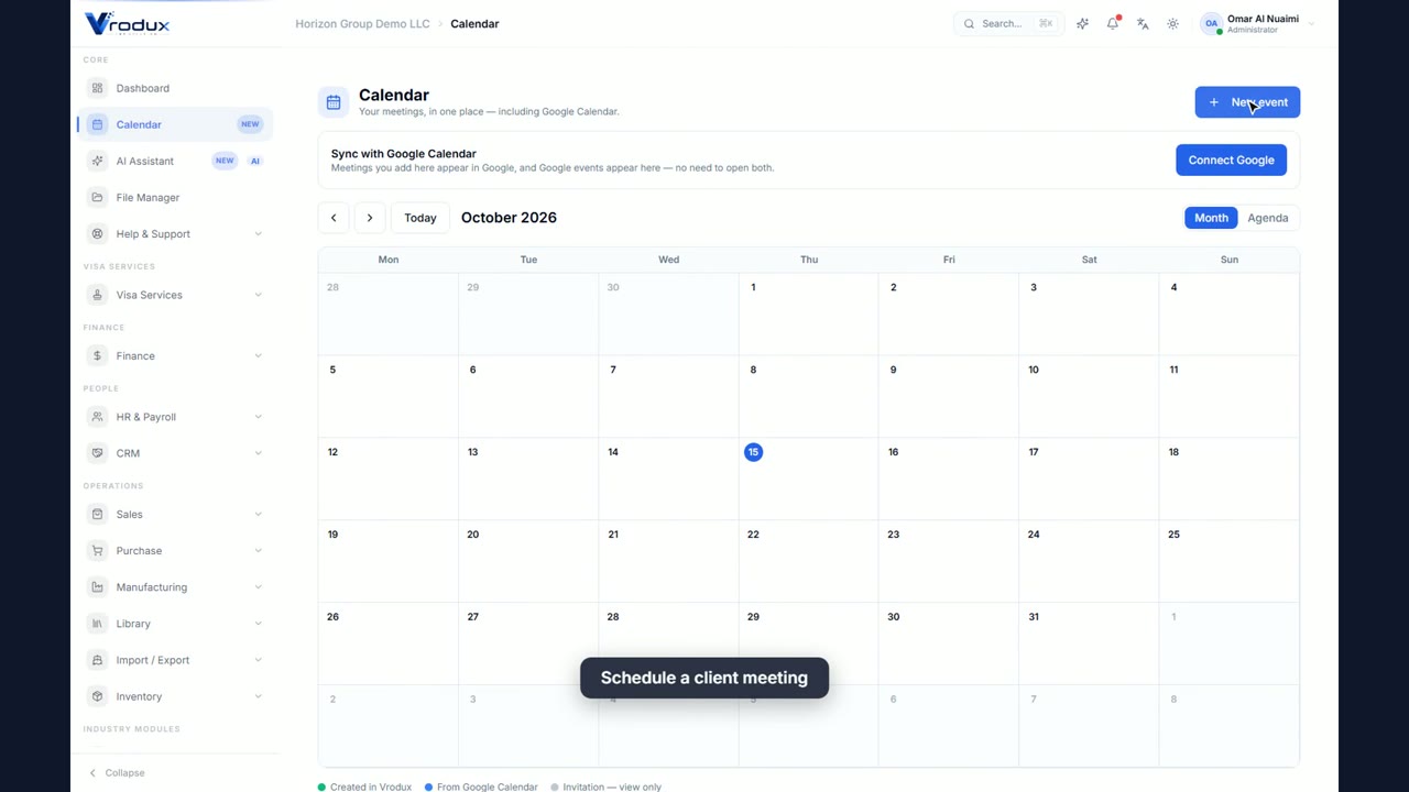 Calendar demo thumbnail