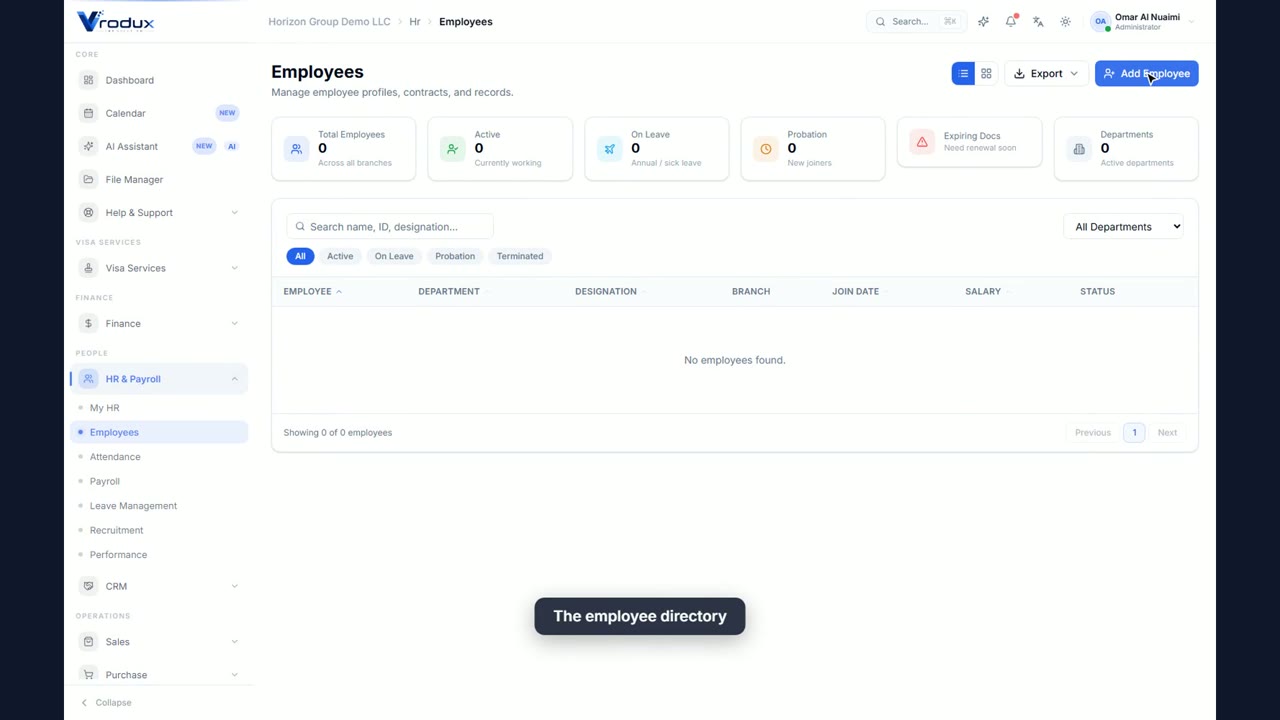 HR and Payroll demo thumbnail